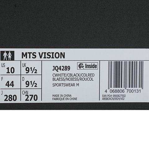 adidas阿迪达斯2025中性MTS VISIONSPW FTW-跑步JQ4289