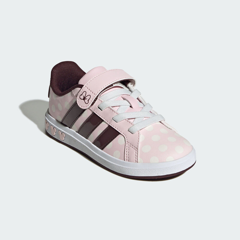 adidas阿迪达斯2025女小童GRAND COURT MINNIE EL K女训童装JR8133