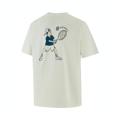 adidas阿迪达斯2025男子GFX SPORTS TEE2针织无领短TKC2868