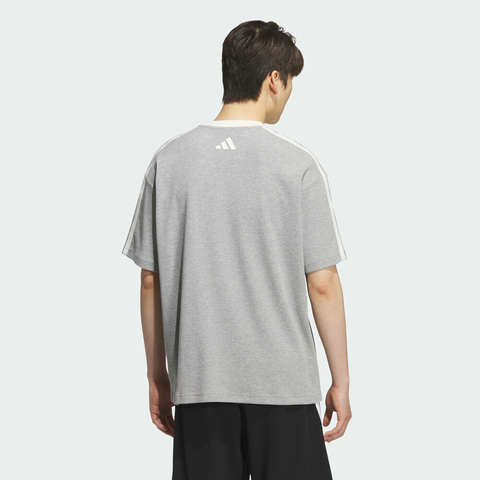 adidas阿迪达斯2025男子GFX TEE1针织无领短TKF2477