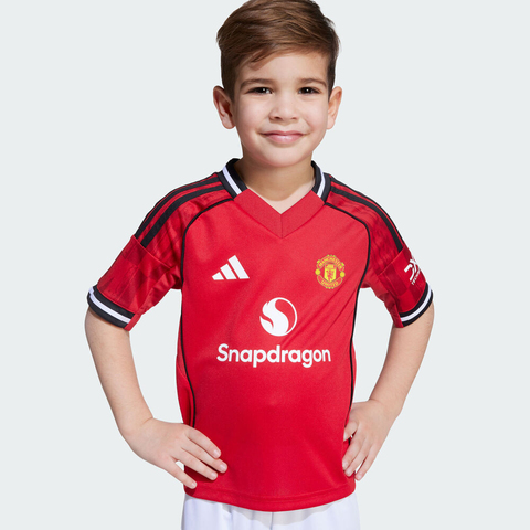 adidas阿迪达斯2025男小童MUFC H MINI短袖套服JP3019