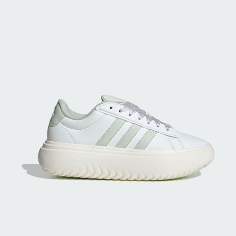 adidas阿迪达斯2025女子GRAND COURT PLATFORMSPW FTW-网球JR0705