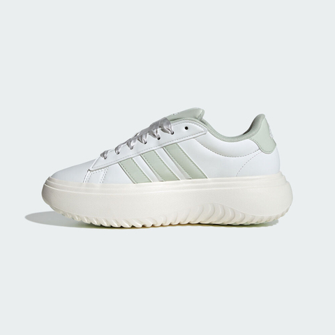 adidas阿迪达斯2025女子GRAND COURT PLATFORMSPW FTW-网球JR0705