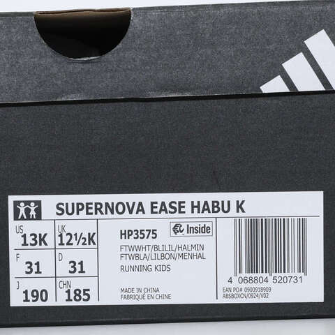 adidas阿迪达斯2025女小童SUPERNOVA EASE HABU K跑步常规HP3575