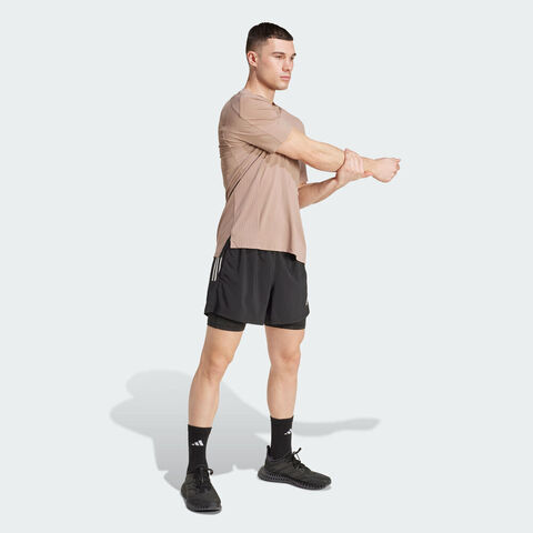 adidas阿迪达斯2025男子D4T INT. TEE针织无领短TJW2557