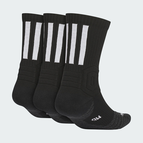 adidas阿迪达斯2025中性SLCT CRW 3.0 3P长袜优惠装KE7806