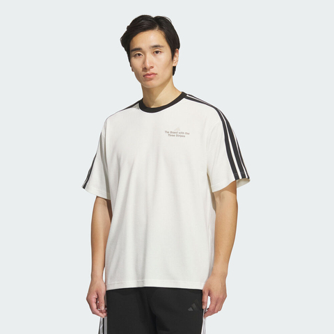 adidas阿迪达斯2025男子GFX TEE1针织无领短TKF2472