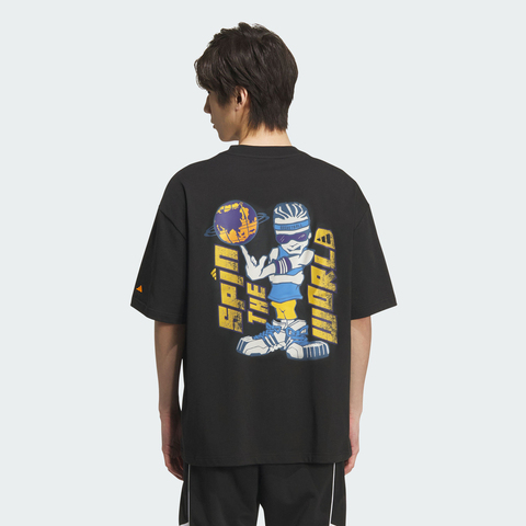 adidas阿迪达斯2025男子BB GRAPHIC TEE针织无领短TKF0726