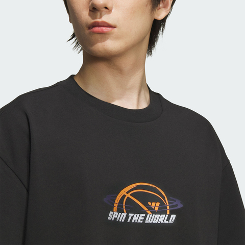 adidas阿迪达斯2025男子BB GRAPHIC TEE针织无领短TKF0726