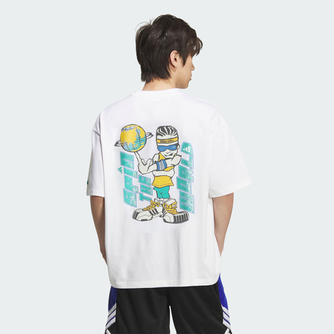 adidas阿迪达斯2025男子BB GRAPHIC TEE针织无领短TKF0725