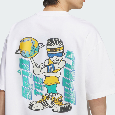 adidas阿迪达斯2025男子BB GRAPHIC TEE针织无领短TKF0725