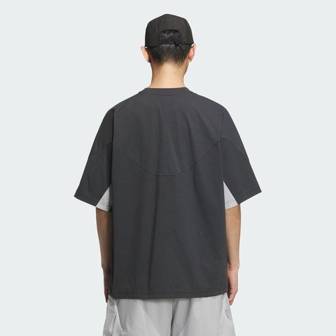 adidas阿迪达斯2025男子FUSTL P TEE SS针织无领短TJY8056