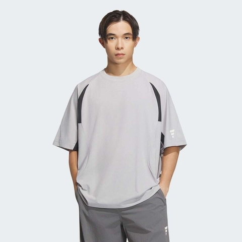adidas阿迪达斯2025男子FUSTL P TEE SS针织无领短TKB4620