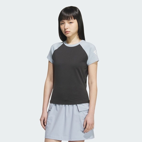 adidas阿迪达斯2025女子FUSTL W TEE SS2针织无领短TKC3767