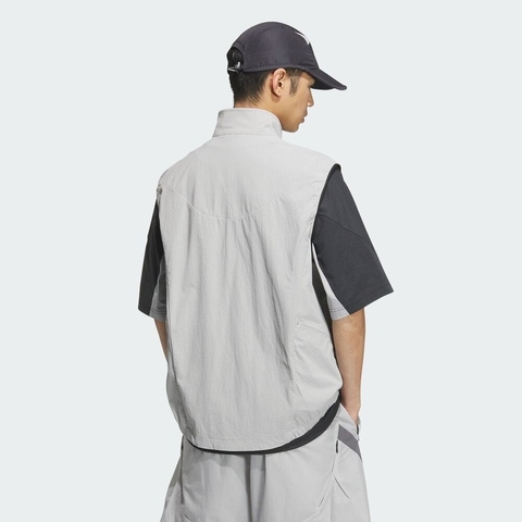 adidas阿迪达斯2025男子FUSTL P VEST梭织马夹KB4624