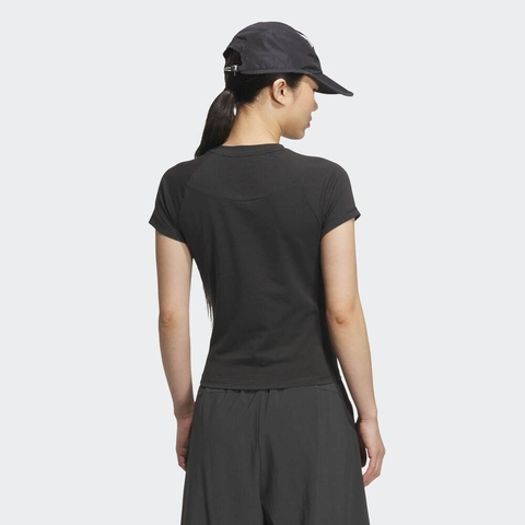 adidas阿迪达斯2025女子FUSTL W TEE SS2针织无领短TKC3770