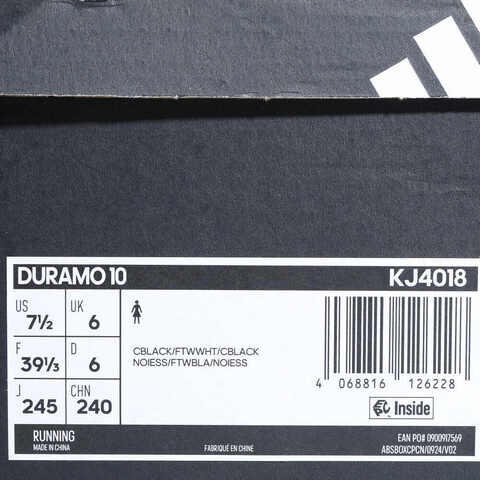 adidas阿迪达斯2025女子DURAMO 10跑步常规KJ4018