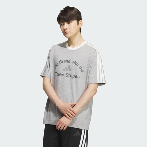 adidas阿迪达斯2025男子GFX TEE2针织无领短TKF2479