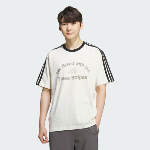 adidas阿迪达斯2025男子GFX TEE2针织无领短TKF2478