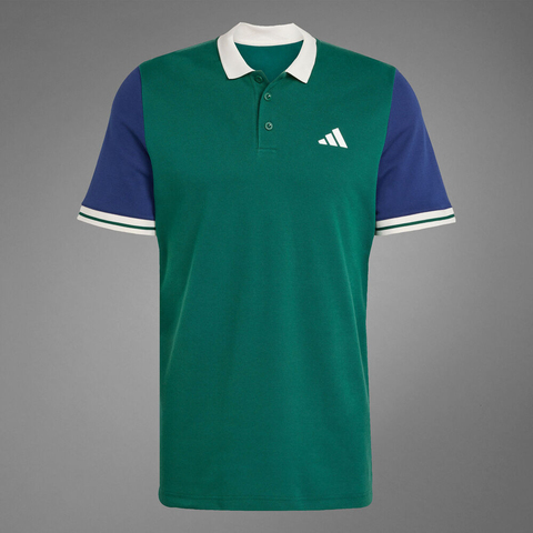 adidas阿迪达斯2025男子HERITAGE POLO针织有领短TJC6745