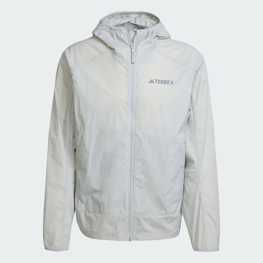 adidas阿迪达斯2025男子MT W.R UPF JKT梭织连帽外套JD3504