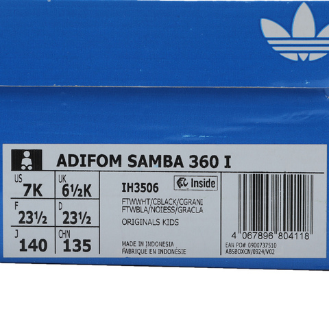 Adidas Kids阿迪儿童2026男婴童ADIFOM SAMBA 360 I三叶草童装IH3506