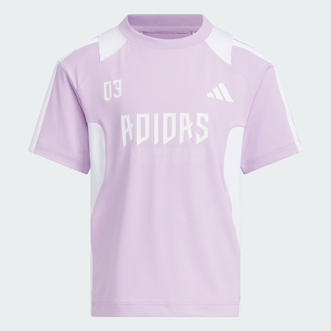 adidas阿迪达斯2025女小童LK BTS TEE SET短袖套服KF2661