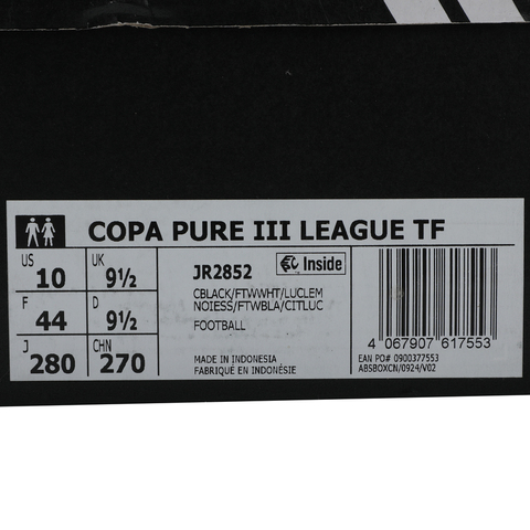 adidas阿迪达斯2025中性COPA PURE III LEAGUE TF足球常规JR2852