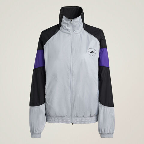 adidas阿迪达斯2025女子aSMC TRACKTOP梭织无帽外套JZ7828