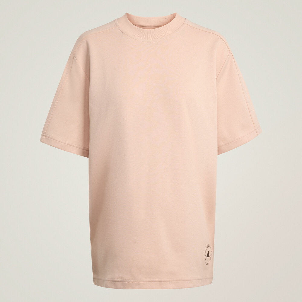 adidas阿迪达斯2025女子aSMC LOGO TEE针织无领短TJW4525