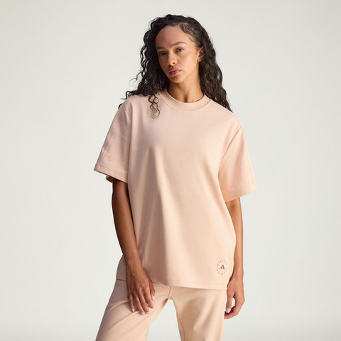 adidas阿迪达斯2025女子aSMC LOGO TEE针织无领短TJW4525