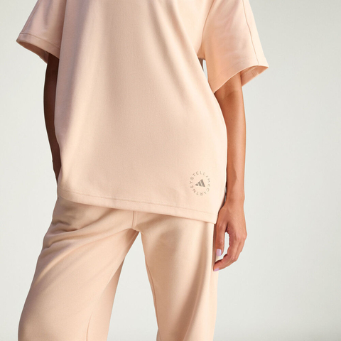 adidas阿迪达斯2025女子aSMC LOGO TEE针织无领短TJW4525