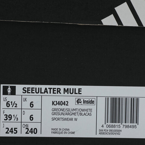 adidas阿迪达斯2025女子SEEULATER MULEFOSKJ4042