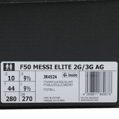 adidas阿迪达斯2025中性F50 MESSI ELITE 2G/3G AG足球常规JR4524
