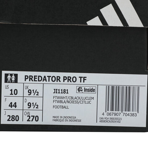 adidas阿迪达斯2025中性PREDATOR PRO TF足球常规JI1181