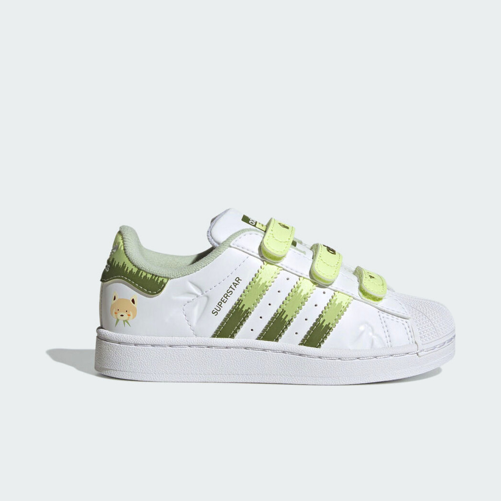 adidas阿迪达斯2025男小童SUPERSTAR II CF C三叶草童装JS2474