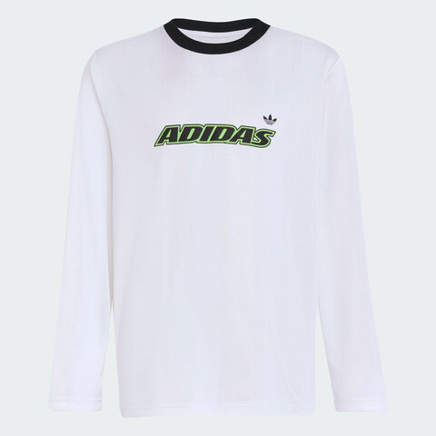 adidas阿迪达斯2025男大童LS TEE针织无领长TJV8662