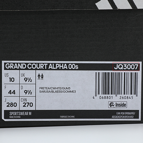 adidas阿迪达斯2025中性GRAND COURT ALPHA 00sSPW FTW-网球JQ3007