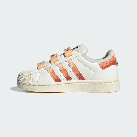 adidas阿迪达斯2025女小童SUPERSTAR II CF C三叶草童装JS2473