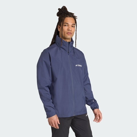 adidas阿迪达斯2025男子MT ESS 2L R JKT梭织连帽外套JY0477