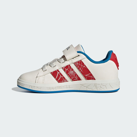 adidas阿迪达斯2025男小童GRAND COURT SPIDER-MAN EL K男训童装JS0778