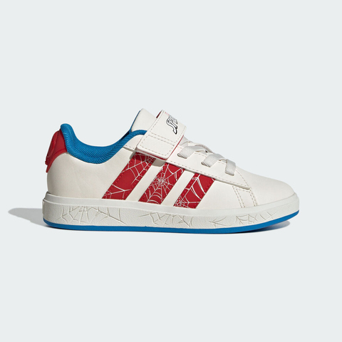 adidas阿迪达斯2025男小童GRAND COURT SPIDER-MAN EL K男训童装JS0778