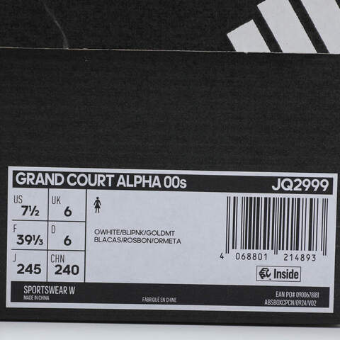 adidas阿迪达斯2025女子GRAND COURT ALPHA 00sSPW FTW-网球JQ2999