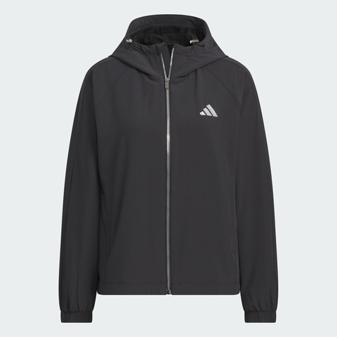 adidas阿迪达斯2025女子ALL DAY WV JKT梭织连帽外套KC0028