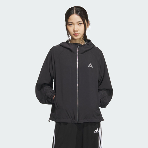adidas阿迪达斯2025女子ALL DAY WV JKT梭织连帽外套KC0028