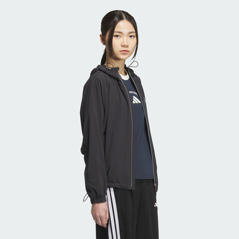 adidas阿迪达斯2025女子ALL DAY WV JKT梭织连帽外套KC0028
