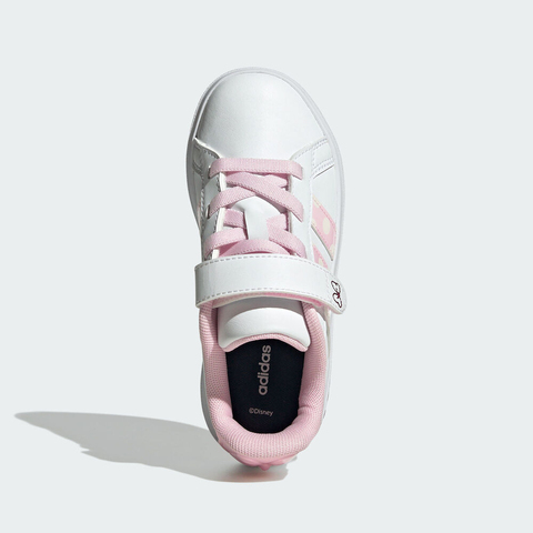 adidas阿迪达斯2025女小童GRAND COURT MINNIE EL K女训童装JR8134