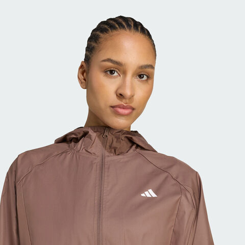 adidas阿迪达斯2025女子HYGLM WINDB梭织连帽外套JX7381