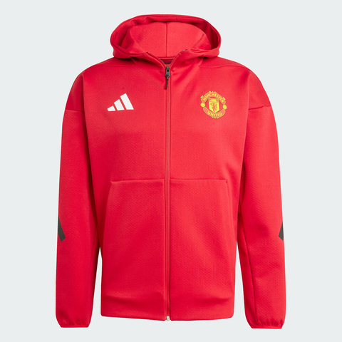 adidas阿迪达斯2025男子MUFC ANTH JKT针织连帽外套JN2901