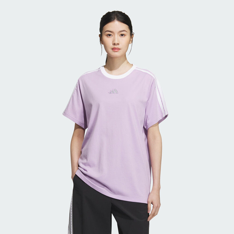 adidas阿迪达斯2025女子S BF TEE针织无领短TKB7760